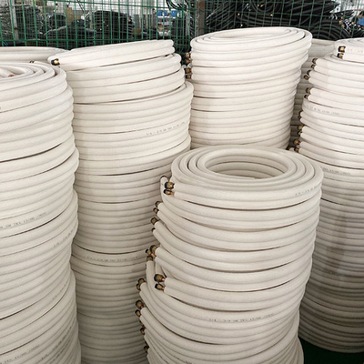 سعر تنافسي AC معزول أنبوب نحاسي HVAC مكيف هواء معزول أنابيب نحاسية / أنابيب مواسير تكييف هواء