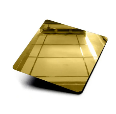 AISl 201 J2 Ti-Gold 8K Mirror Cold Rolled Stainless Steel Sheet لإنتاج المعدات الكيميائية