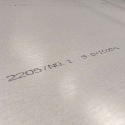 ASTM A790 2205 صفيحة الفولاذ المقاوم للصدأ 1000-8000mm مقاومة الطول